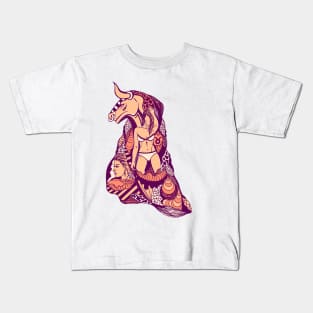 Peach Her Taurus Kids T-Shirt